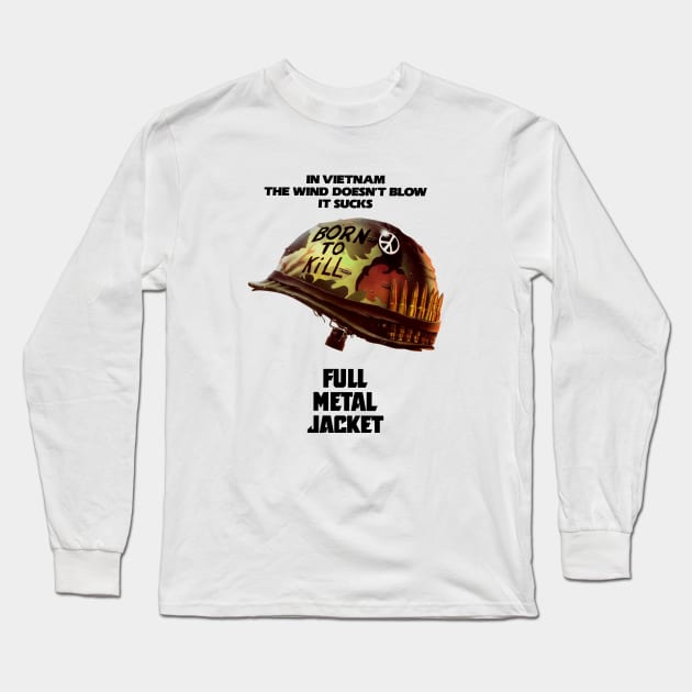 Mod.1 Full Metal Jacket Vietnam War Long Sleeve T-Shirt by parashop